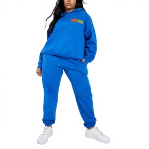 Sudadera con Capucha Oversize de Hip Hop para Mujer, con Logotipo Personalizado y Estampado de Letras, de Punto, Forro Polar, Estilo Casual Urbano - Product Image 1