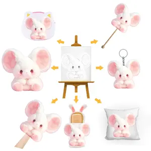 Interessanti grandi orecchie personalizzate giocattoli di peluche del topo come cuscini per bambini zaino portachiavi bambola