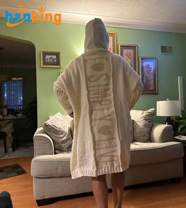 Sudadera con capucha de manga larga ecológica acrílica tejida de otoño para mujer, sudadera informal con colores personalizados - Product Image 6