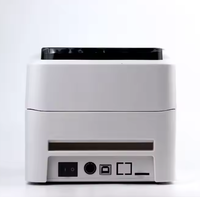 Imprimante d'autocollants thermiques USB 4 pouces à haute efficacité Imprimante de codes à barres d'étiquettes d'expédition de 118mm de largeur en stock