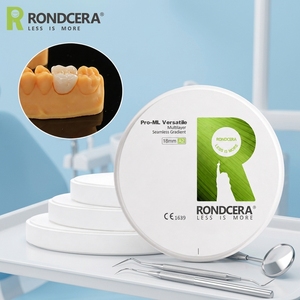 Zircone blanche polyvalente Rondcera, pré-sinterisée haute densité, pour laboratoire <span class=keywords><strong>dentaire</strong></span>, teinture, glaçure, teinte personnalisée, fabrication de couronnes - Product Image 1