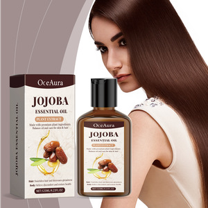 Marque privée Vente en gros Huile capillaire biologique Apaise et améliore la peau Huile essentielle de jojoba multi-usages pour le corps - Product Image 1