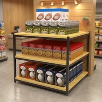 Étagères de supermarché en bois de qualité supérieure, polies et robustes, pour l'affichage des biscuits – Meilleures ventes chez le détaillant
