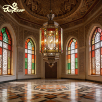 Experts en lampes islamiques, grand lustre LED personnalisé pour mosquée, palais, salle de prière, restaurant
