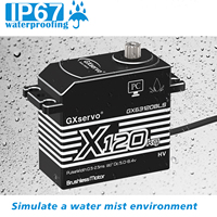 GXservo GX63120BLS Moteur Servo Brushless à Couple Élevé 120kg pour Voiture RC 1/5 Bateau Étanche Engrenage Métallique Unisexe 14 Ans et Plus