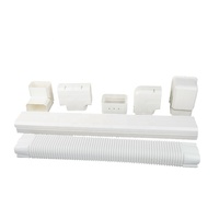 Kit de couverture décorative en PVC pour tuyaux de climatiseur, protection durable pour ligne de climatisation, résistant aux UV, imperméable, installation facile