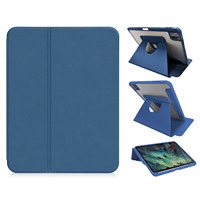 Étui de protection rotatif à 360° pour iPad Air 11 pouces M2 (2024), Air 5e génération/Air 4e génération 10,9 pouces avec support pour stylet