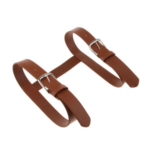 Correas de cuero personalizadas en forma de H para tapetes de picnic, soportes de cuero para tapetes de yoga, cinturones de sujeción para mantas de camping al aire libre. - Product Image 3