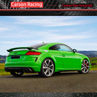 Aileron arrière simple en fibre de carbone humide pour Audi TT TTS TTRS MK3 2017-2019 Finition polie