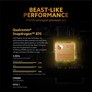 Più nuovo 5G Globale Versione <span class=keywords><strong>POCO</strong></span> <span class=keywords><strong>F3</strong></span> 5G Smartphone 870 Octa Core 6GB 128GB da 6.67 pollici AMOLED display del telefono <span class=keywords><strong>Poco</strong></span> <span class=keywords><strong>F3</strong></span> mobile - Product Image 6