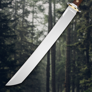 Couteau de survie samouraï personnalisable en acier inoxydable, lame non réglable, thème dragon, manche en bois, chasse, bricolage, usage industriel, OEM - Product Image 2