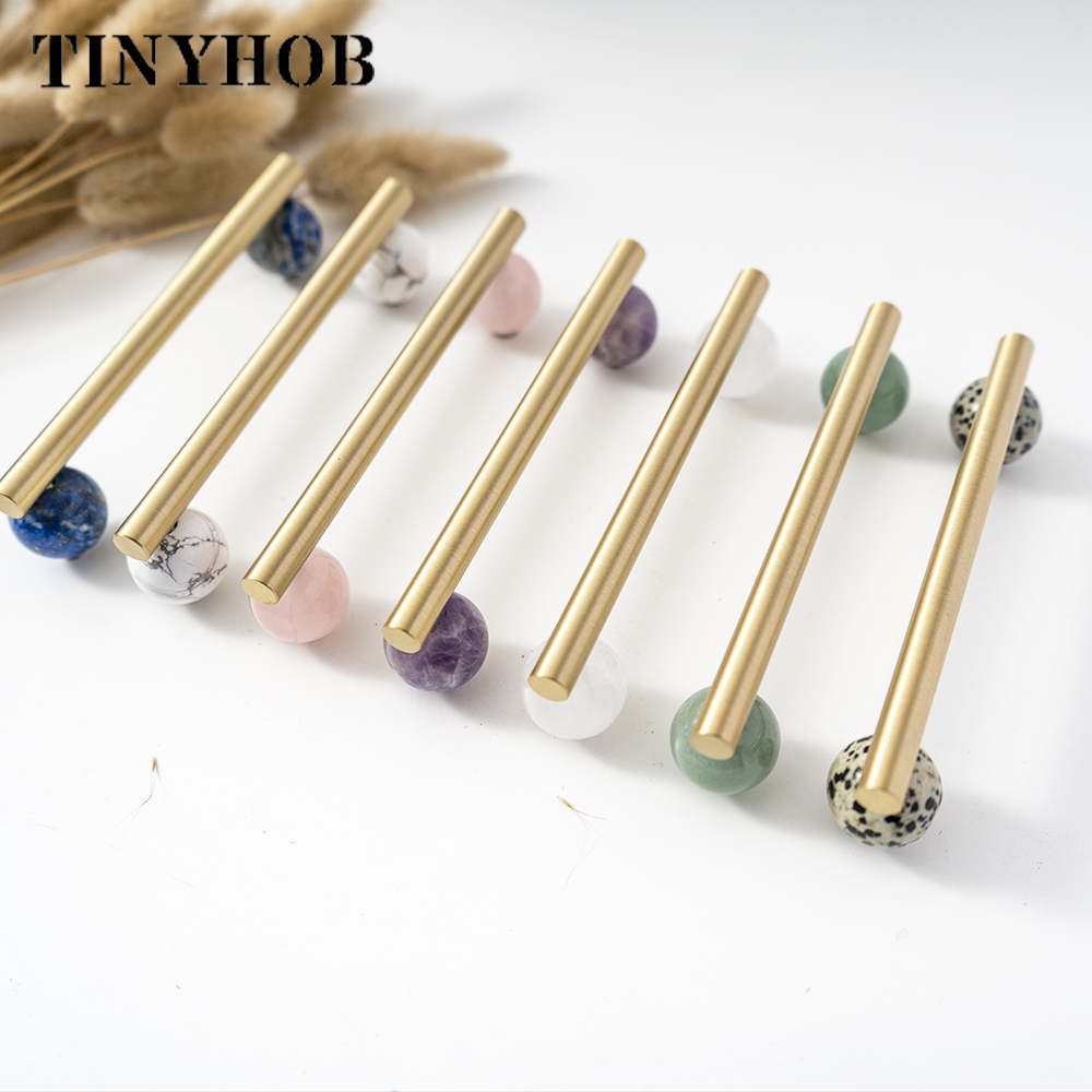 green marble cabinet handle