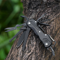 Couteau pliant portable de camping en plein air en acier inoxydable personnalisable OEM avec ouvre-bouteille multifonctionnel de qualité industrielle