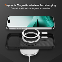 Nouvelle Coque de Téléphone 2025 en PC Couleur Unie avec Chargement Magnétique pour iPhone 17 Pro Max