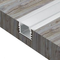 Profil Aluminium LED Lebar Kecil untuk PC Industri Anodized, Panjang Potong Sesuai Pesanan untuk Proyek Pencahayaan Lemari, Kabinet, dan Rak Anggur