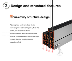 Thermal Break Aluminum Windows Double Glazing French Window Triple Glazed Casement House windows - Product Image 3