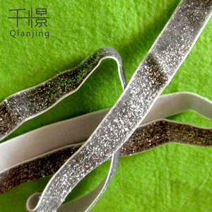 Wl18 Phổ Biến 1.5Cm Rộng Đàn Hồi Long Lanh <span class=keywords><strong>Ribbon</strong></span> Vàng Và Bạc Sử Dụng Rộng Cho Các Mục đích Khác Nhau - Product Image 5