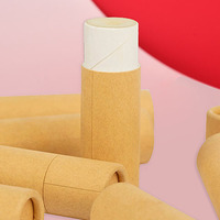 Emballage de conteneur de baume à lèvres en carton kraft vide avec logo personnalisé tube de carton en papier push-up