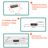 Honclay Diode Haute Tension 2CL75 Pile De Silicium Haute Tension 2CL16 5mA 16kV 100nS Diode