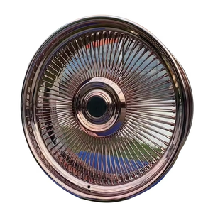 Ruedas de alambre cromadas DEONEO IATF16949 DOT para <span class=keywords><strong>Cadillac</strong></span> Chrys de 14, 15, 16, 17 y 18 pulgadas, también para otros <span class=keywords><strong>coches</strong></span> clásicos y <span class=keywords><strong>antiguos</strong></span>. - Product Image 4