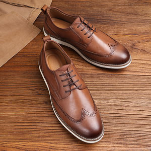 รองเท้าเดรสสำหรับผู้ชาย ไซส์ 38-46 รองเท้าอ็อกซ์ฟอร์ดแบบสวม รองเท้าโลฟเฟอร์แบบมีพู่สำหรับผู้ชาย รองเท้าอ็อกซ์ฟอร์ดสำหรับผู้ชาย - Product Image 5