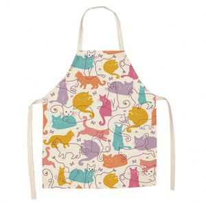 Personalized Vintage Yellow Lemon Full Print Workwear <b>Kitchen</b> <b>Apron</b> Durable Polyester Fresh Zesty Summer Citrus Fashionable - Product Image 2