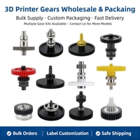 Kit d'engrenages d'extrudeur Bambu Lab P2S, engrenage en acier trempé DLC avec placage nickel intégré pour les pièces d'imprimante 3D Bambulab P2S