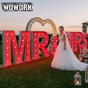 WOWORK Lampadina LED 3D Gigante Personalizzata 2ft 4ft 5ft con Scritta 'Will You Marry Me' per Compleanni e Matrimoni - Product Image 3