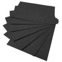 Carton noir écologique et recyclable pour boîtes cadeaux pliables faites à la main en une seule pièce