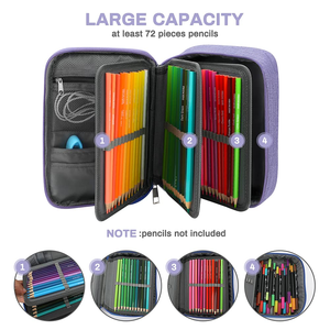 Astuccio di grande capacità, portamatite colorato, astuccio capiente <span class=keywords><strong>per</strong></span> scuola media e superiore, <span class=keywords><strong>per</strong></span> ragazzi, ragazze e ufficio - Product Image 3
