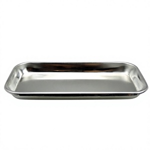 High Polish Metal Serving <b>Tray</b> For Restaurant Hotel Supplies Dining Table Use Bakery <b>Tray</b> Heat Resistance Unique <b>Silver</b> <b>Trays</b> - Product Image 1
