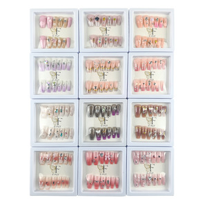 Vente en gros d'usine, plusieurs styles de faux ongles en acrylique, amovibles et réutilisables, livraison rapide dans le monde entier - Product Image 4