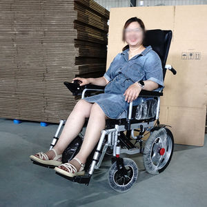 Motore pieghevole con struttura in acciaio al carbonio che alimenta le sedie a rotelle per disabili pazienti anziani reclinabili sedia a rotelle elettrica intelligente - Product Image 3