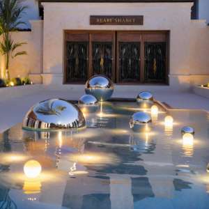 300MM d'épaisseur 1MM en acier inoxydable bricolage décoration <span class=keywords><strong>murale</strong></span> motif abstrait Art déco Style boule paysage <span class=keywords><strong>fontaine</strong></span> jardin ornements - Product Image 2