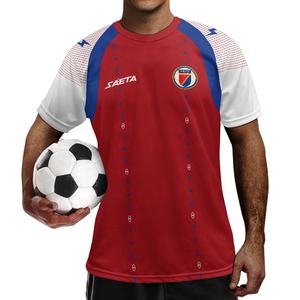 Camiseta <span class=keywords><strong>de</strong></span> Fútbol <span class=keywords><strong>de</strong></span> Haití 2026 para Aficionados, Camiseta Informal Ligera y Transpirable <span class=keywords><strong>de</strong></span> Manga Corta - Product Image 5