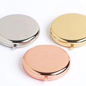 Kim loại thủ công gương Laser khắc khuyến mại Quà Tặng trống kim loại nhỏ gọn gương - Product Image 6