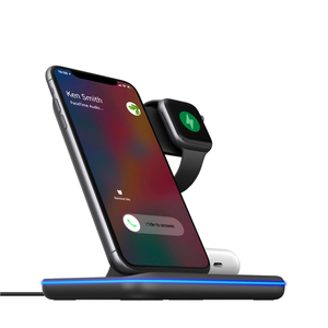 2020 nueva venta caliente 3 en 1 cargador inalámbrico soporte 15W de carga rápida para iPhone iWatch Airpods - Product Image 3