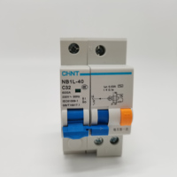 Disjoncteur différentiel CHINT NB1L-40 Série NB1L-40 1P+N 10A 16A 20A 32A 40A 30mA (R) 230V 6kA RCBO Dericsson
