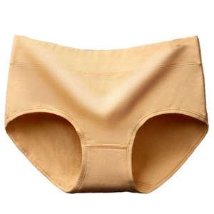 JOGOGO Atacado Personalizado Novo Popular Calcinhas Femininas Plus Size de Cintura Média em Cores Sólidas, Confortáveis e Respiráveis - Product Image 1