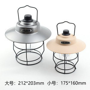 Retro Lamp Outdoor Camping <b>Lantern</b> LED Rechargeable Warm White Light Portable Tent Hanging Light - Product Image 5