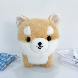 Peluche Kawaii Pomeranian Douce et Moelleuse avec Collier Rouge et Étiquette de Sécurité 20cm – Anti-Stress, Cadeau d'Anniversaire pour Enfants, Décoration Maison - Product Image 4