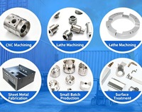 Servicios de mecanizado de piezas de aluminio 6061 para máquinas CNC, componentes fabricados con precisión para equipos industriales de automatización.