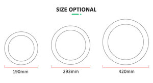 LUCKYSTAR High Bright Bán Nóng Giá Thấp Đường Kính Tròn Nhựa Trắng AC220-240V 12W 2835 Ip20 Moden Led Đèn Trần Phẳng - Product Image 5