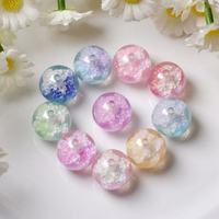 Perles étoiles et fleurs de 16 mm pour stylos à perles, perles en résine électroplaquée optique et acrylique en vrac pour chaînes de téléphone DIY