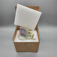 Tasse à café en grès d'inspiration vintage couvercle de conception de forme spéciale irrégulière cadeau de thé approvisionnement transfrontalier haute valeur de couleur en céramique
