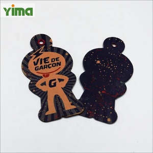 100% tùy chỉnh tái chế sinh thái thân thiện Swing hangtag tên thương hiệu tag kraft giấy các tông hangtag quần áo thẻ etiquetas Kraft - Product Image 3