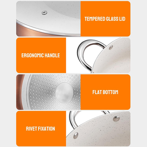 Olla Holandesa de Alta Calidad de 6 Qt con Tapa de Vidrio, Revestimiento Cerámico Antiadherente, Apta para Lavavajillas, Asas de Acero Inoxidable para Cocina de Gas - Product Image 5