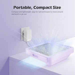 Collecteur de poudre à ongles, aspirateur puissant avec ventilation par ventilateur pour la poudre acrylique et le vernis à ongles, idéal pour les salons de manucure - Product Image 2