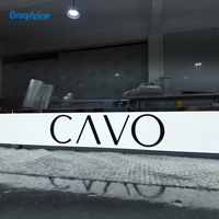 Enseigne lumineuse LED 3D personnalisée pour extérieur, lettres lumineuses, signalétique pour magasin, bâtiment, mur, publicité