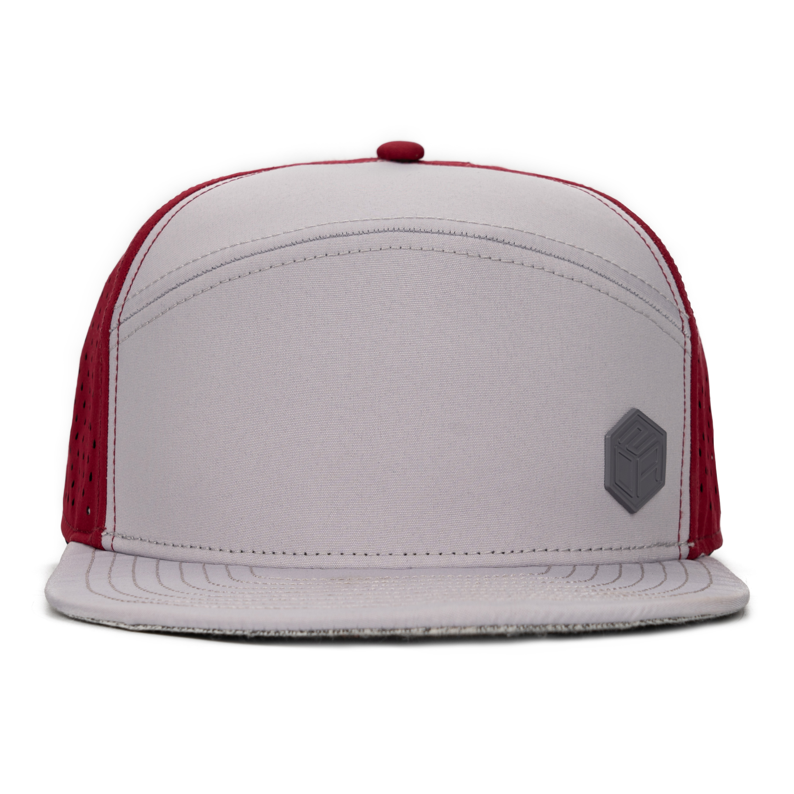 สีเทาและสีแดง